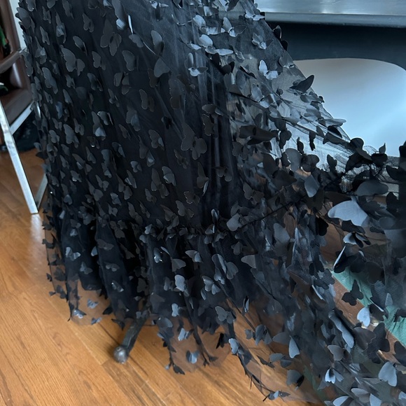 New with Tags Betsey Johnson Black Butterfly Maxi Dress Size M - Picture 6 of 9